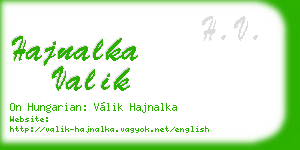 hajnalka valik business card